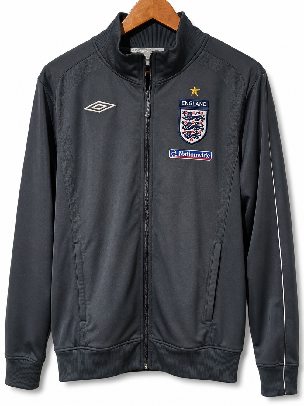 Umbro England National Team Track Jacket Nationwide Full Zip Gray L